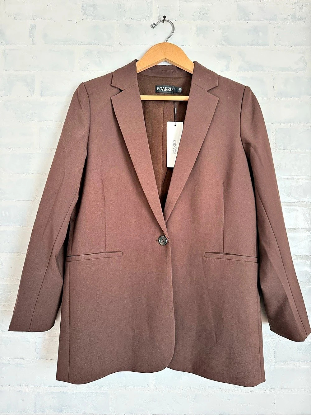 Soaked in Luxury Corinne Blazer Brown Suit Set